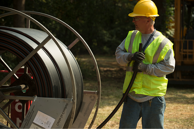 Southwire's SIMpull® Cable-in-Conduit system for easy and efficient cable installation at ports